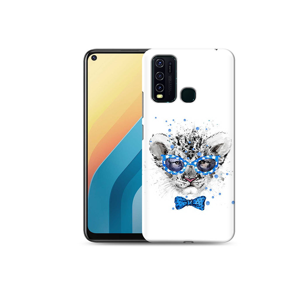 

Чехол MyPads Tocco для Vivo Y30 тигренок с бабочкой (PT149334.437.642), Прозрачный, Tocco