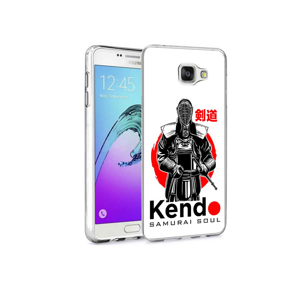 Чехол MyPads Tocco для Samsung Galaxy A9 Pro рисованый самурай (PT52968.556.581)