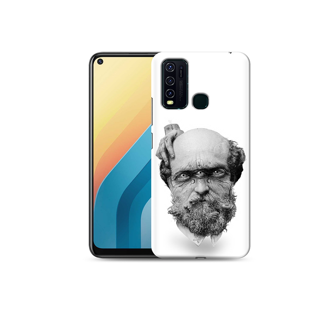 

Чехол MyPads Tocco для Vivo Y30 страшный бородатый мужчина абстракция (PT149334.437.630), Прозрачный, Tocco