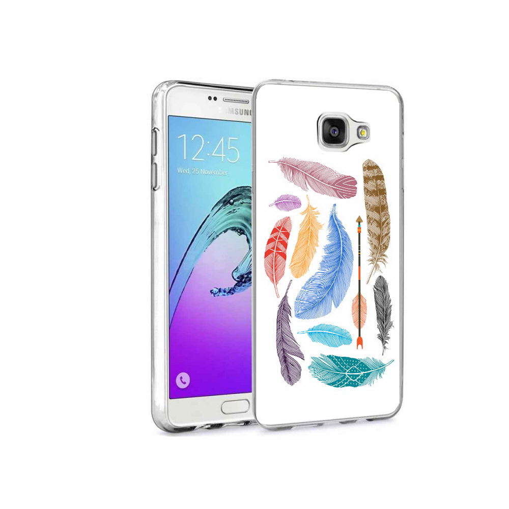 

Чехол MyPads Tocco для Samsung Galaxy A9 Pro разноцветные перья (PT52968.556.572), Прозрачный, Tocco