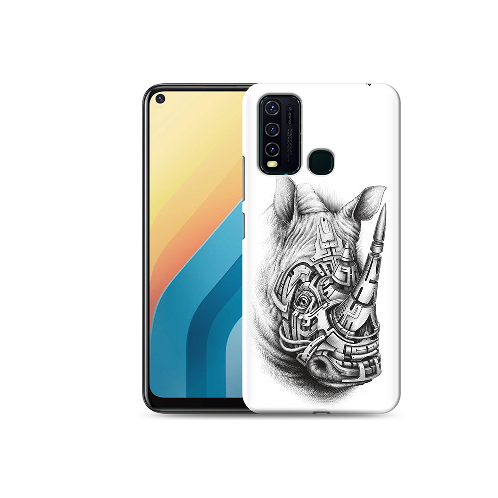 

Чехол MyPads Tocco для Vivo Y30 стальной носорог (PT149334.437.620), Прозрачный, Tocco