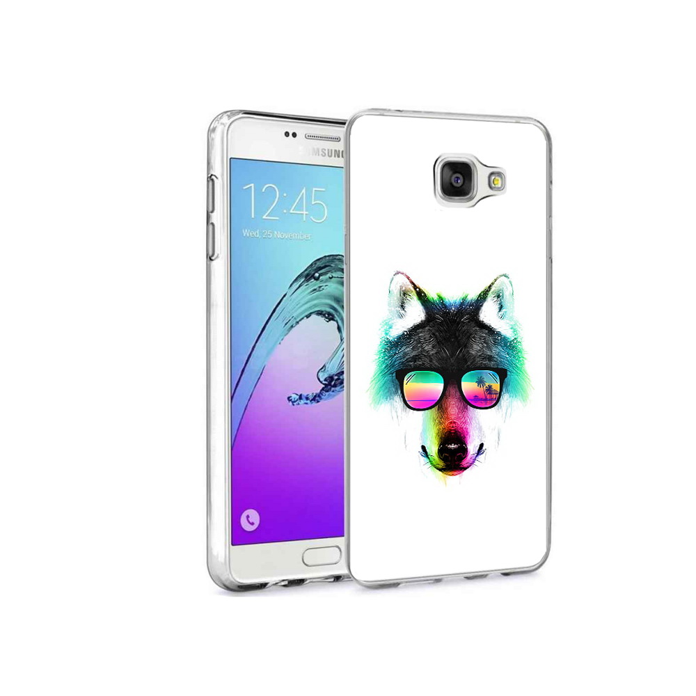 

Чехол MyPads Tocco для Samsung Galaxy A9 Pro радужный волк (PT52968.556.567), Прозрачный, Tocco