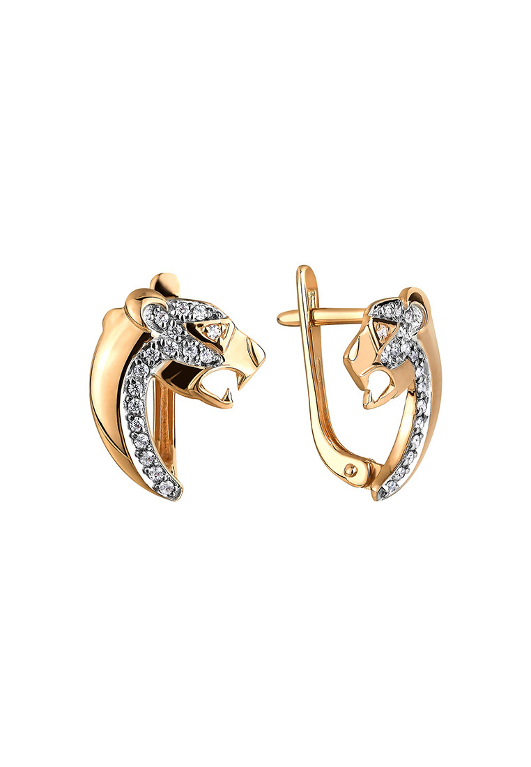 

Серьги из желтого золота с фианитом Kari Jewelry СЛ-92400, СЛ-92400