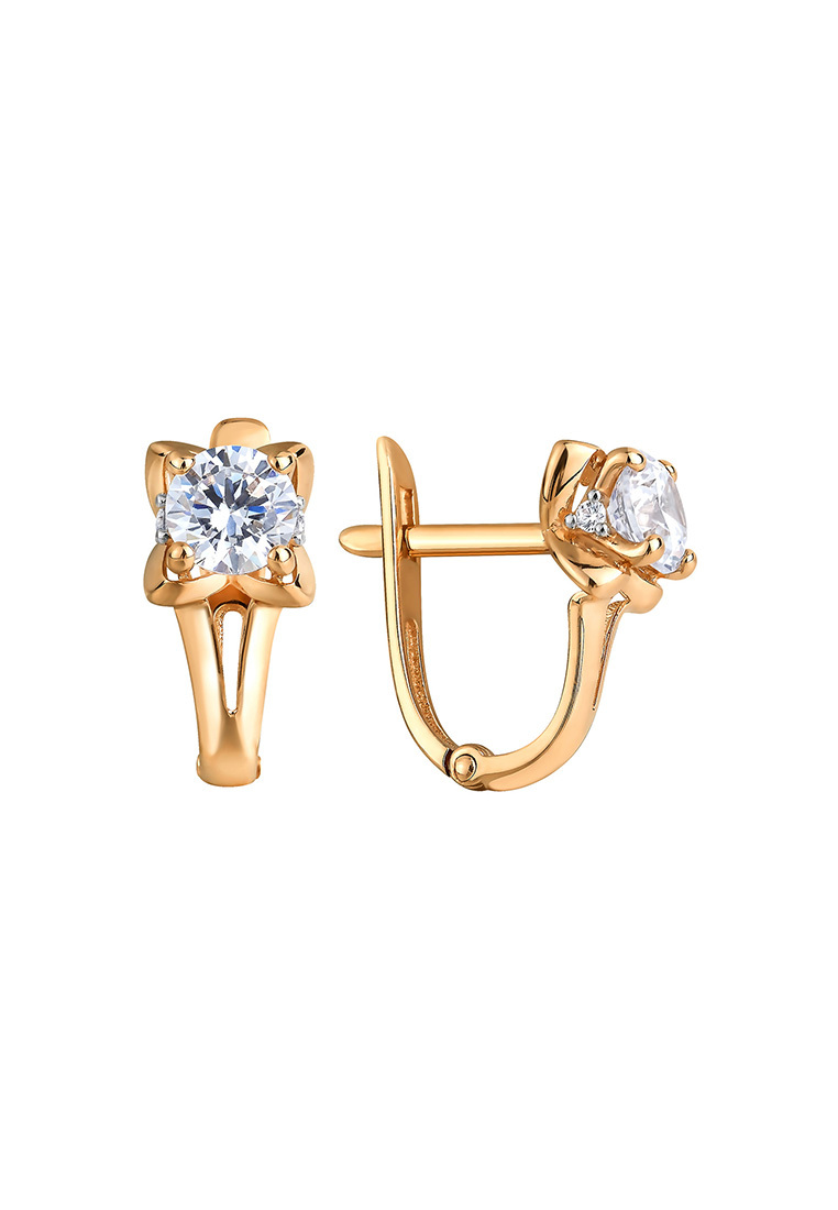 

Серьги из желтого золота с фианитом Kari Jewelry СЛ-93700, СЛ-93700