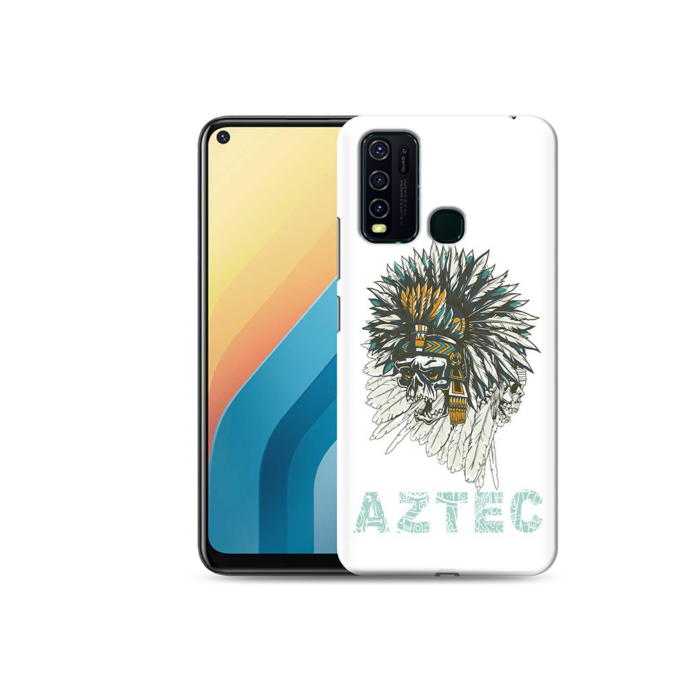 

Чехол MyPads Tocco для Vivo Y30 скелет индеец (PT149334.437.602), Прозрачный, Tocco