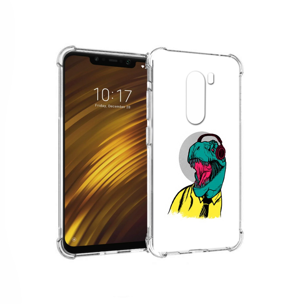 

Чехол MyPads Tocco для Xiaomi Pocophone F1 дино (PT116503.308.326), Прозрачный, Tocco