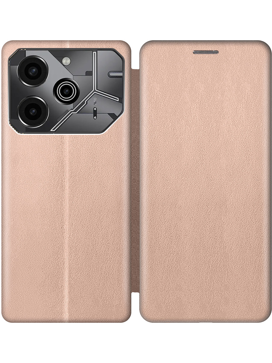 

Чехол-книжка на Tecno Pova 6 Pro золотой, Золотистый, 781971021