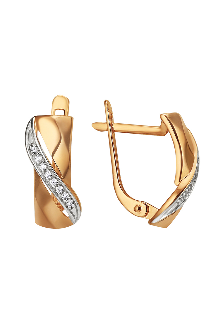 

Серьги из желтого золота с фианитом Kari Jewelry СЛ-78400, СЛ-78400