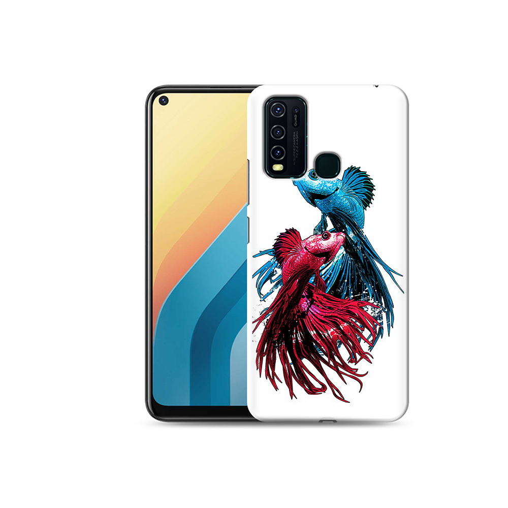 

Чехол MyPads Tocco для Vivo Y30 рыбы петушки (PT149334.437.592), Прозрачный, Tocco