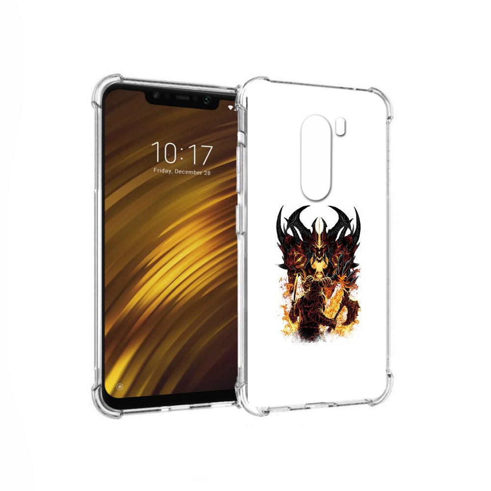 

Чехол MyPads Tocco для Xiaomi Pocophone F1 демон shadow fiend (PT116503.308.318), Прозрачный, Tocco