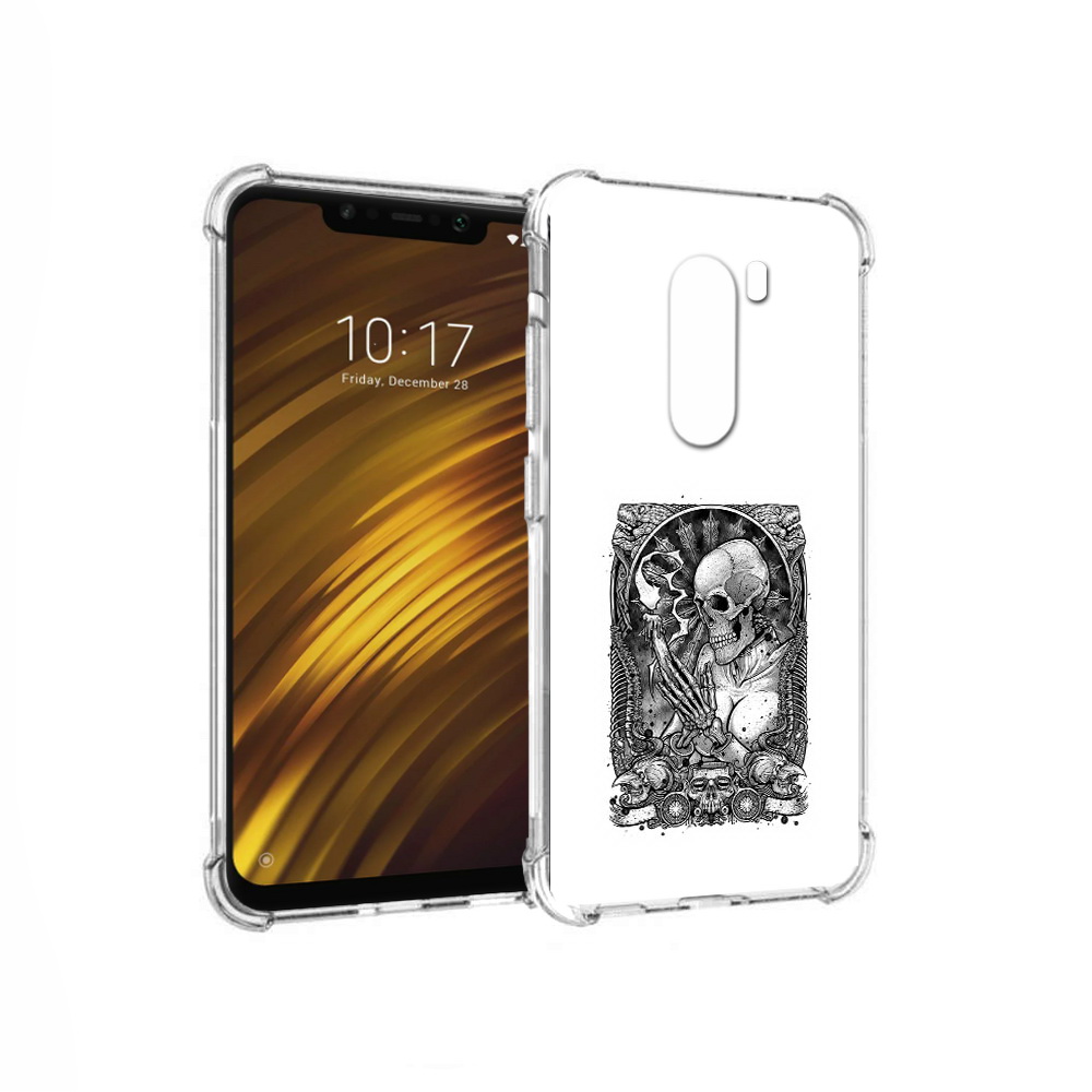 

Чехол MyPads Tocco для Xiaomi Pocophone F1 девушка скелет (PT116503.308.316), Прозрачный, Tocco