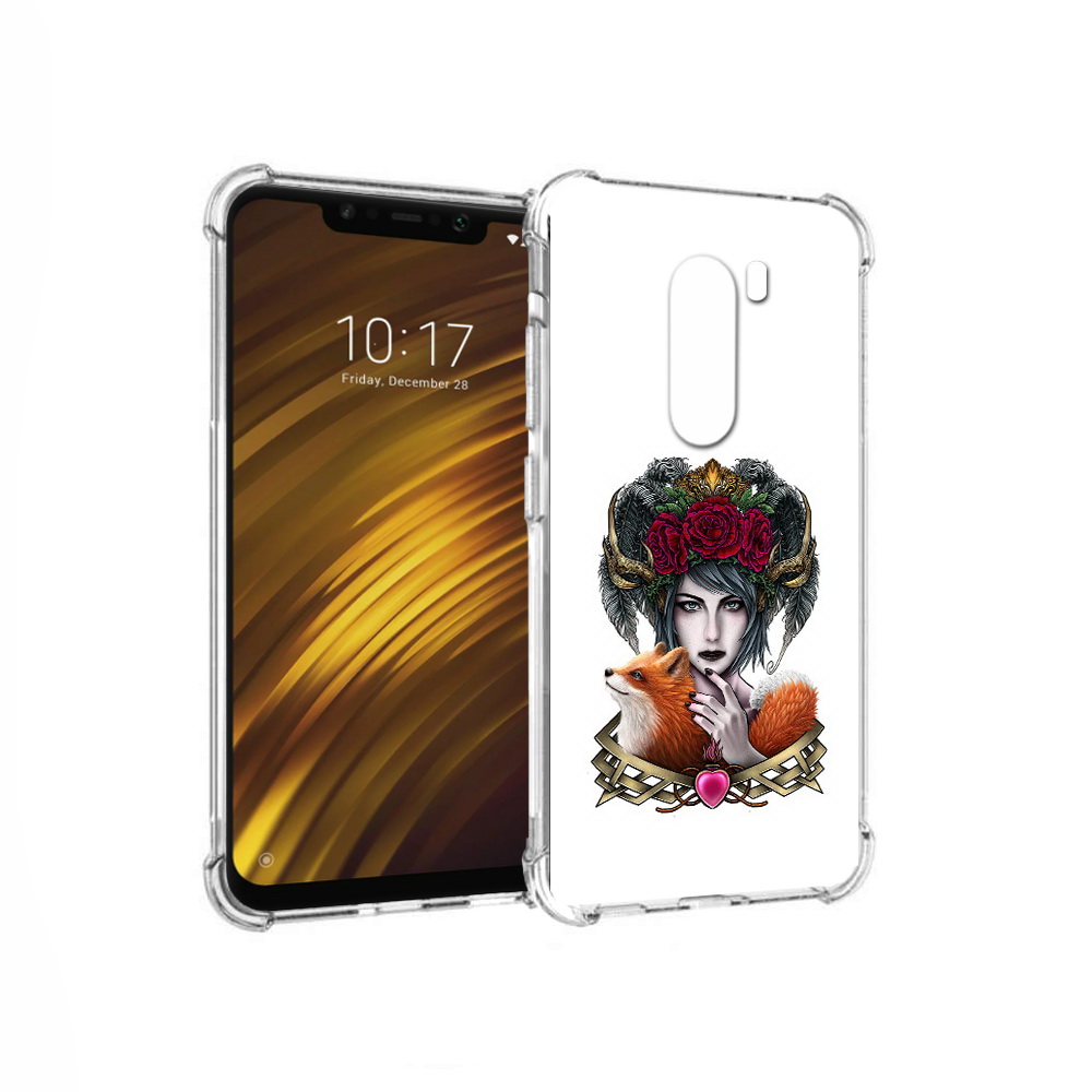 

Чехол MyPads Tocco для Xiaomi Pocophone F1 девушка с лисой (PT116503.308.314), Прозрачный, Tocco