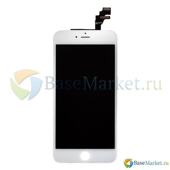 Дисплей BaseMarket для Apple iPhone 6 Plus в сборе с тачскрином (белый)