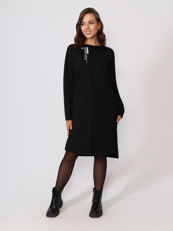 

Платье женское Fashion Margo П 207 черное 58 RU, Черный, П 207