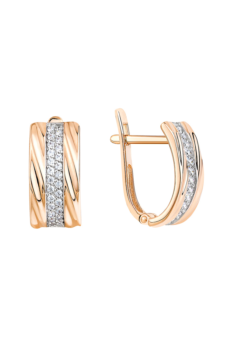 

Серьги из желтого золота с фианитом Kari Jewelry СЛ-12000, СЛ-12000