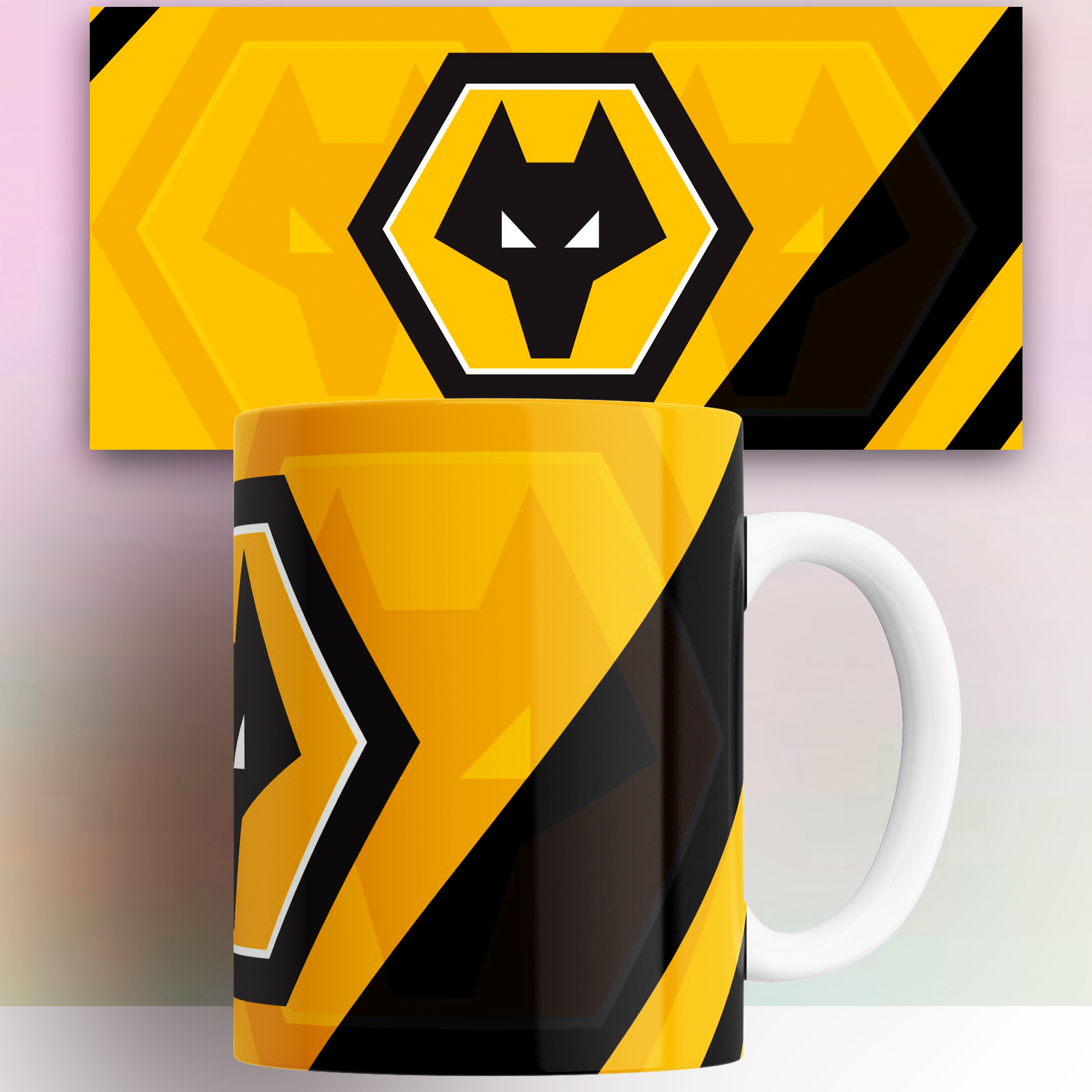 

Кружка футбольный клуб Вулверхэмптон Уондерерс Wolverhampton Wanderers 330 мл