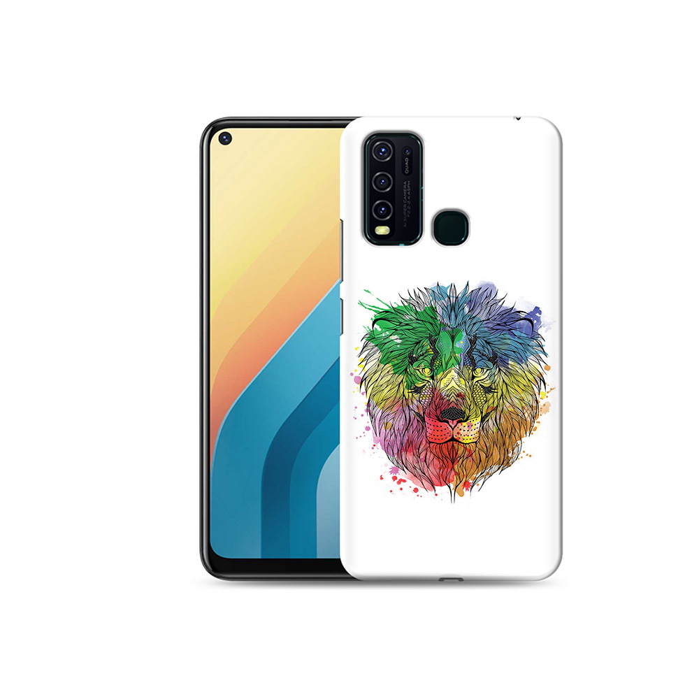 

Чехол MyPads Tocco для Vivo Y30 разноцветный гордый лев (PT149334.437.573), Прозрачный, Tocco