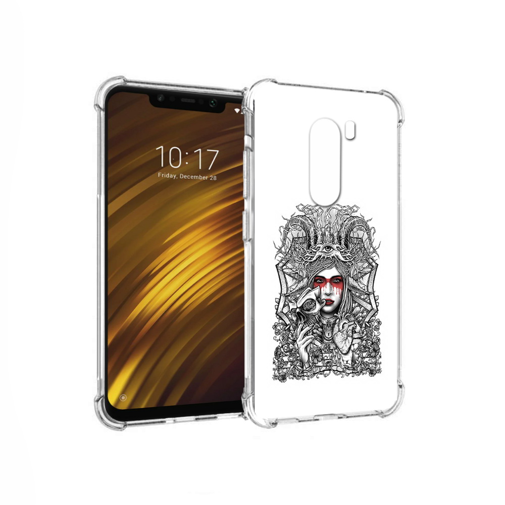 

Чехол MyPads Tocco для Xiaomi Pocophone F1 грусная девушка (PT116503.308.302), Прозрачный, Tocco