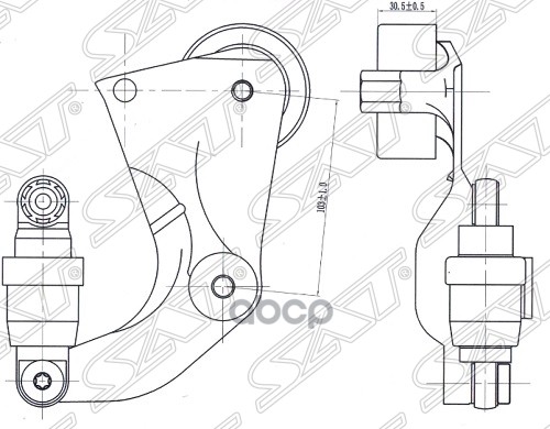 

Натяжитель Приводного Ремня Honda Civic Viii (Fd/Fa) Sat арт. ST-31170-RNA-A02