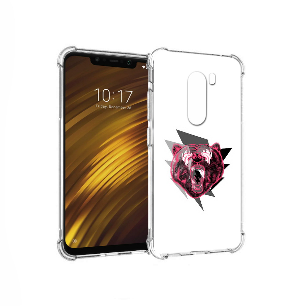 

Чехол MyPads Tocco для Xiaomi Pocophone F1 грозовой медведь (PT116503.308.301), Прозрачный, Tocco