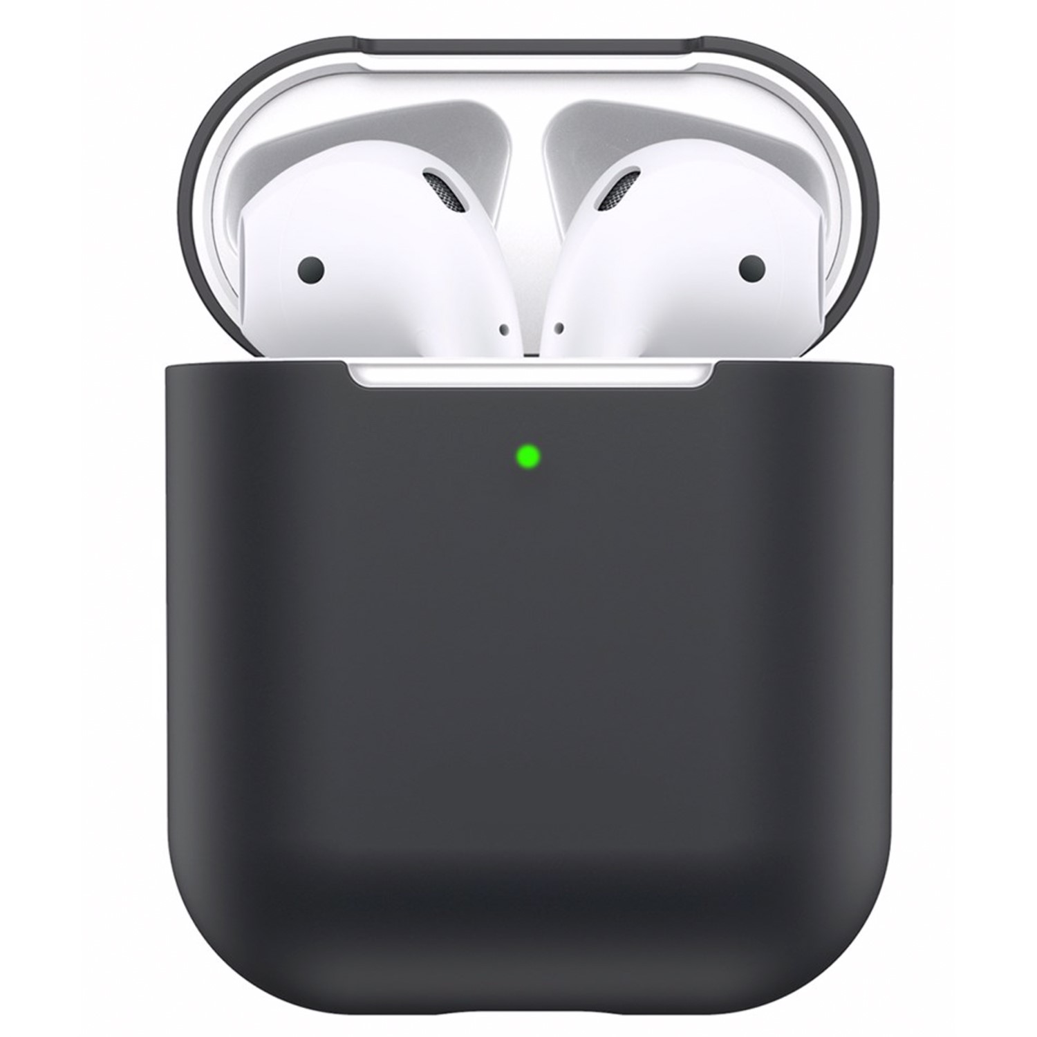 

Чехол силиконовый для Airpods 1/Airpods 2 case, черный