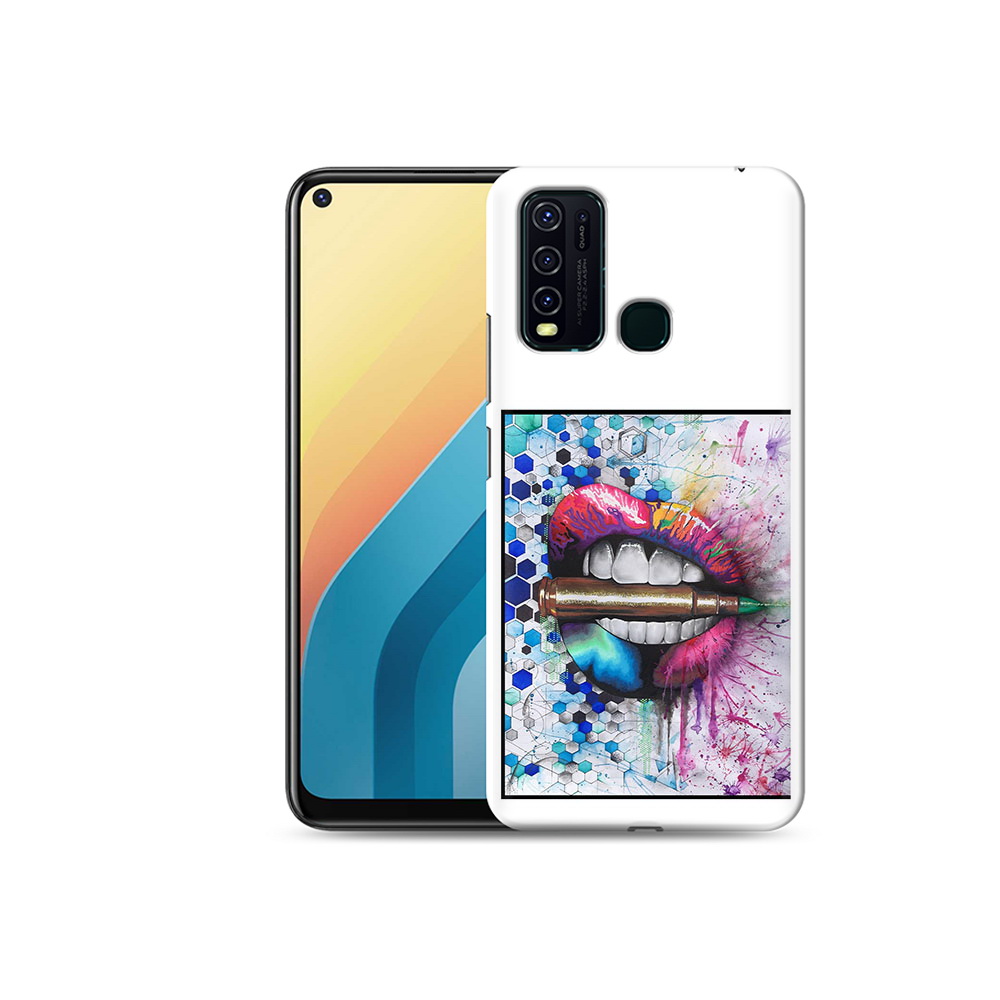 

Чехол MyPads Tocco для Vivo Y30 разноцветные губы с пулей (PT149334.437.571), Прозрачный, Tocco