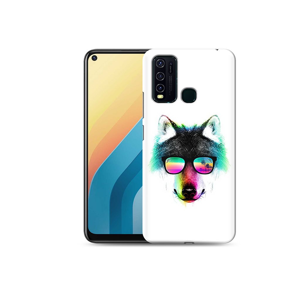 

Чехол MyPads Tocco для Vivo Y30 радужный волк (PT149334.437.567), Прозрачный, Tocco