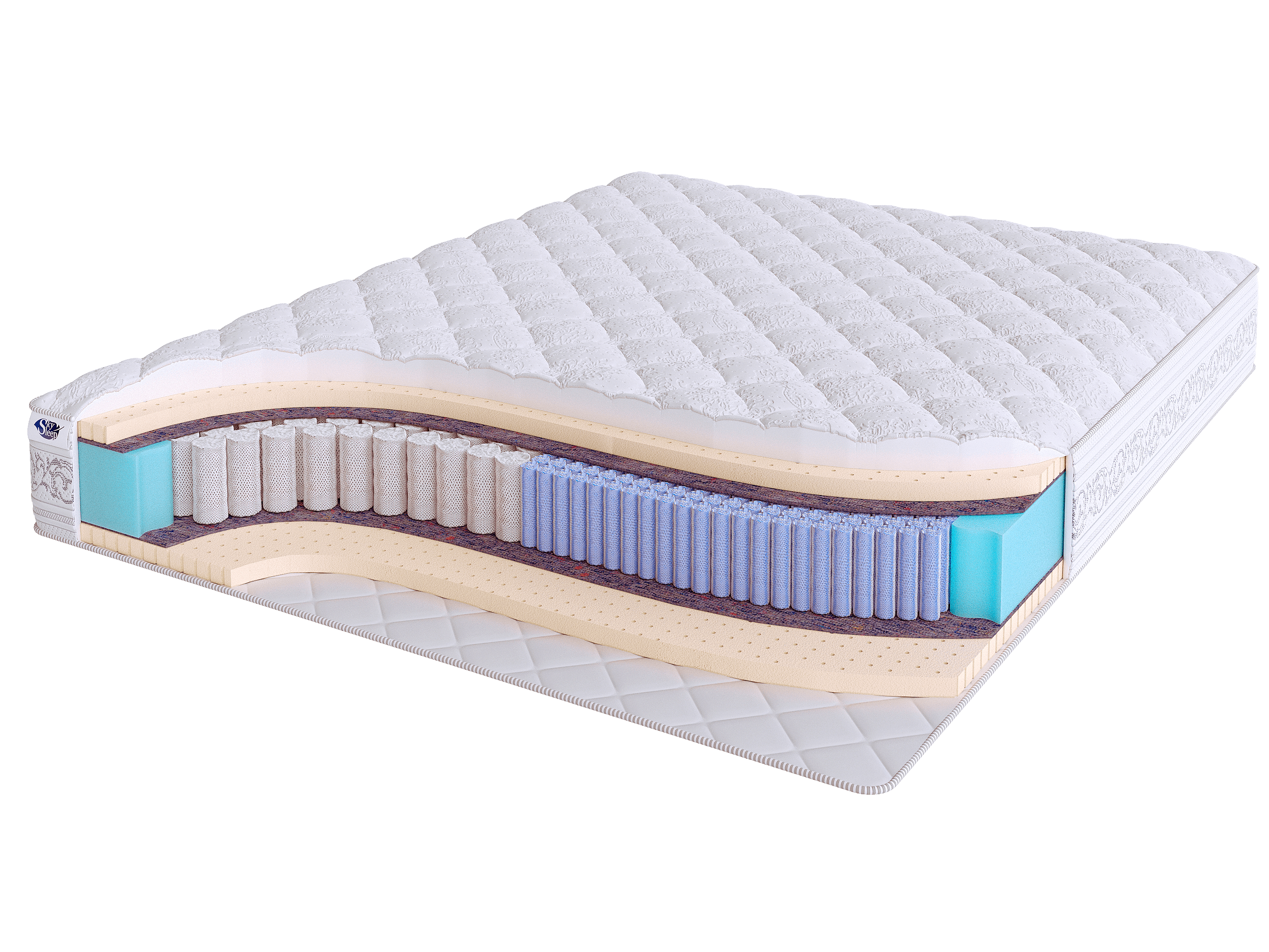 

Матрас Real Zone Duo Latex S500/S2000 185x225, Белый, Real Zone Duo Latex S500/S2000