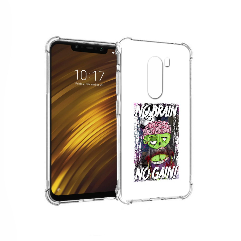 

Чехол MyPads Tocco для Xiaomi Pocophone F1 глупый зомби (PT116503.308.289), Прозрачный, Tocco