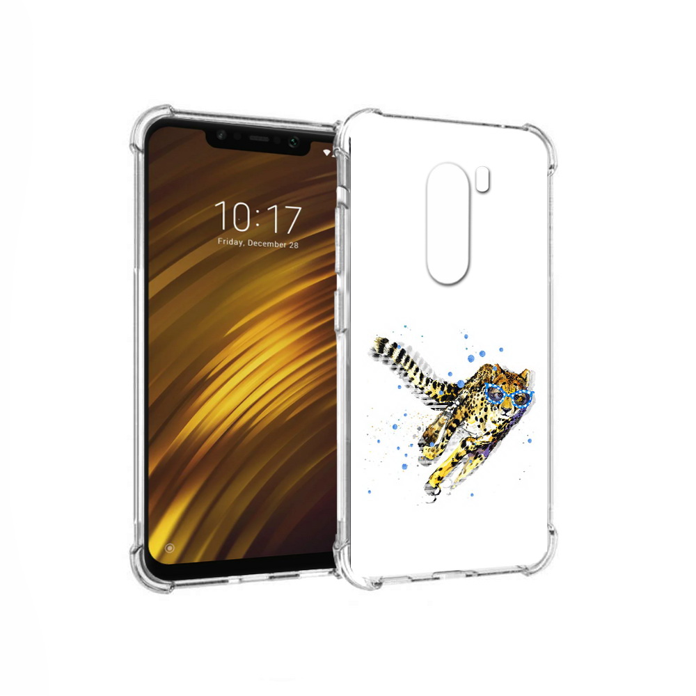 Чехол MyPads Tocco для Xiaomi Pocophone F1 гепард в очках (PT116503.308.287)