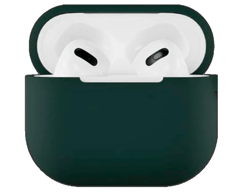 

Чехол силиконовый для Airpods 3 case, темно-зеленый (Blackish green)