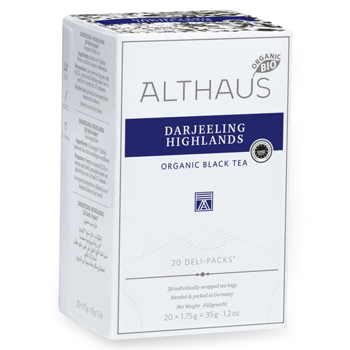 Чай чёрный Althaus Darjeeling Highlands, в пакетиках, 20 шт х 1,75 г