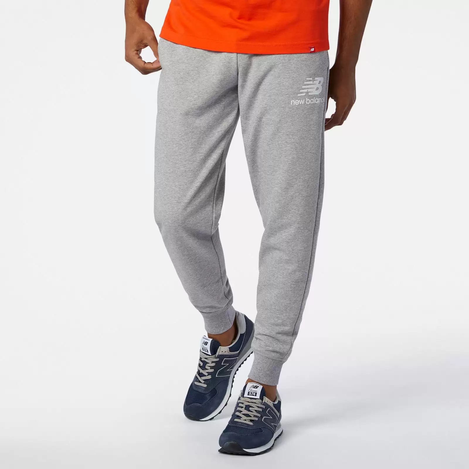 

Спортивные брюки мужские New Balance MP03558 серые L, MP03558