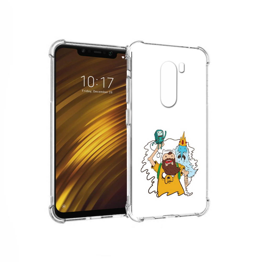 

Чехол MyPads Tocco для Xiaomi Pocophone F1 время приключений старый Финн, Прозрачный, Tocco