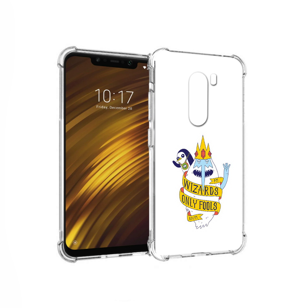 

Чехол MyPads Tocco для Xiaomi Pocophone F1 время приключений снежный король, Прозрачный, Tocco