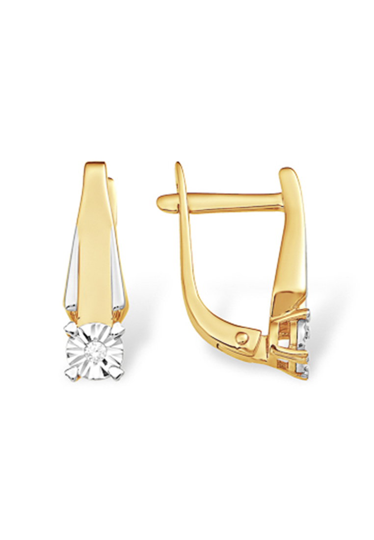 

Серьги из желтого золота с бриллиантом Kari Jewelry С15115019, С15115019
