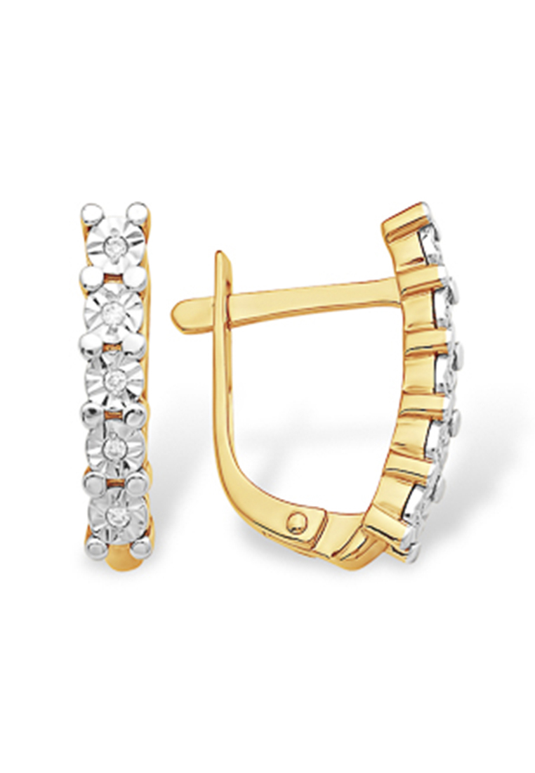 

Серьги из желтого золота с бриллиантом Kari Jewelry С15114160, С15114160
