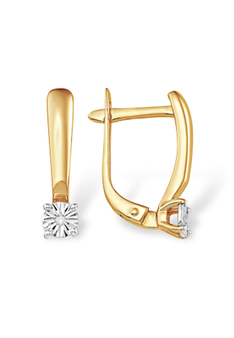 

Серьги из желтого золота с бриллиантом Kari Jewelry С15115441, С15115441