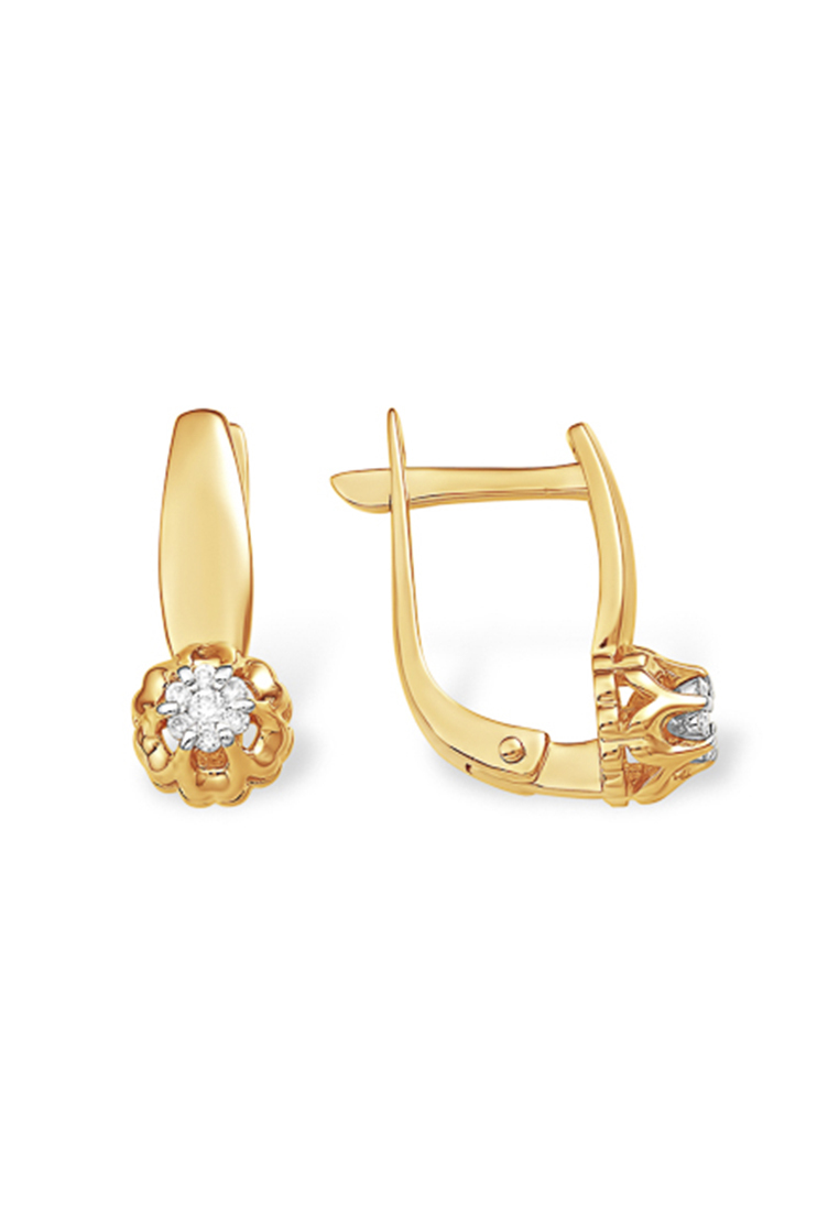 

Серьги из желтого золота с бриллиантом Kari Jewelry С15115622, С15115622