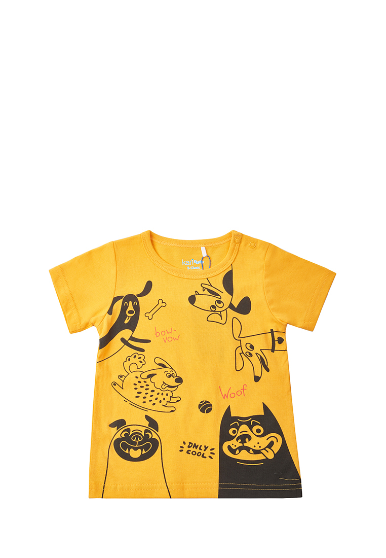 

Футболка детская Kari baby AW23B12603710, желтый, 80, AW23B12603710