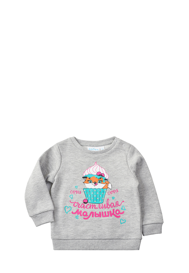 Свитшот детский Kari baby AW23B13303706 серый 80 399₽