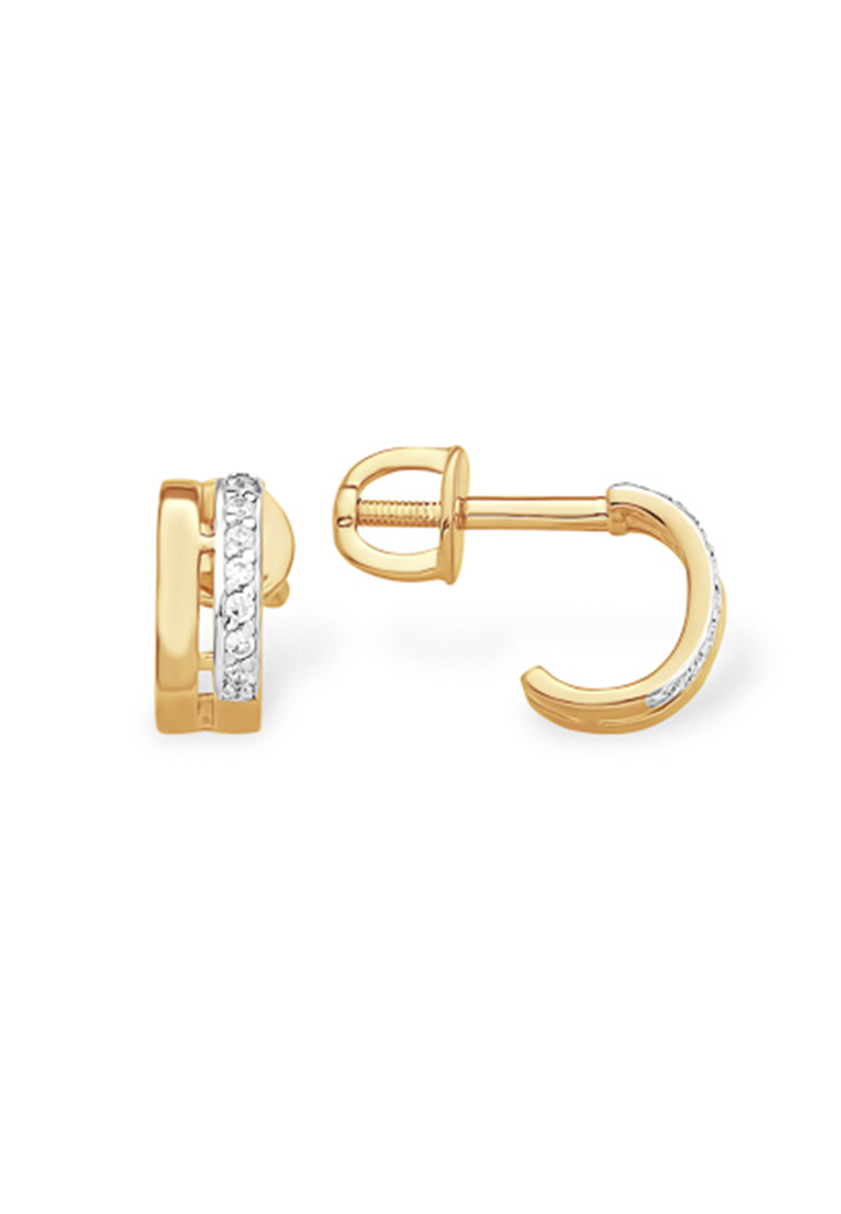 

Серьги из желтого золота с фианитом Kari Jewelry С13213246, С13213246