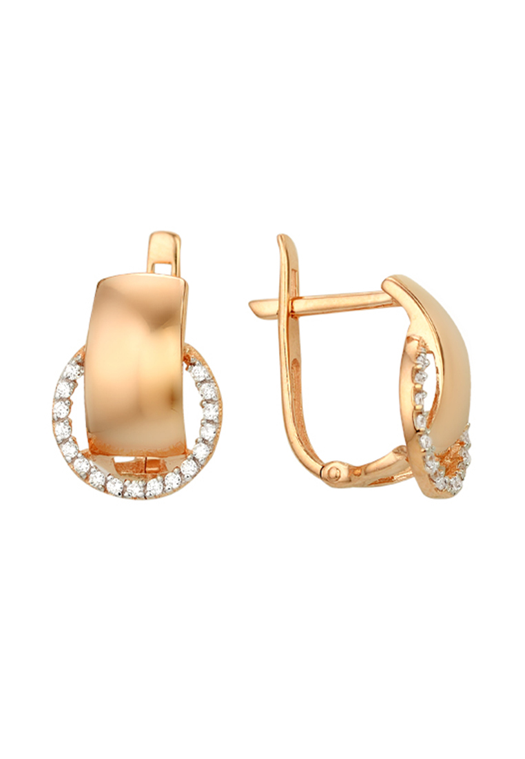 

Серьги из желтого золота с фианитом Kari Jewelry СЛ-76600, СЛ-76600
