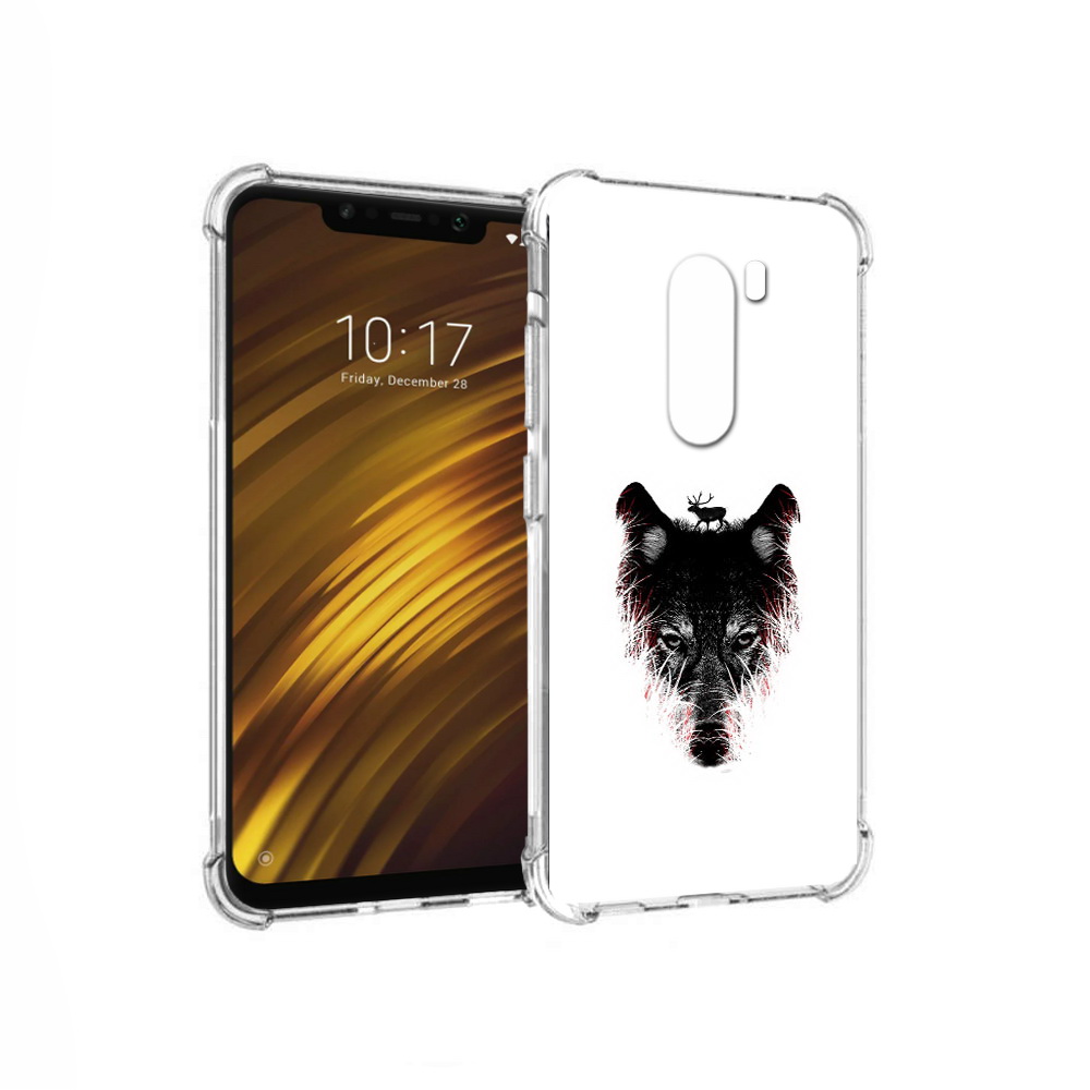 

Чехол MyPads Tocco для Xiaomi Pocophone F1 волк в траве (PT116503.308.267), Прозрачный, Tocco