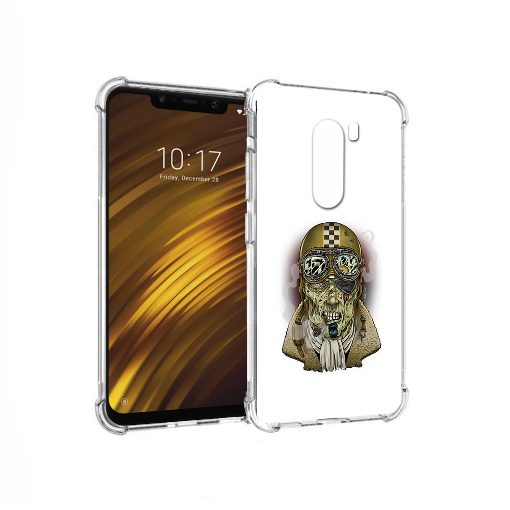 

Чехол MyPads Tocco для Xiaomi Pocophone F1 военный зомби (PT116503.308.264), Прозрачный, Tocco