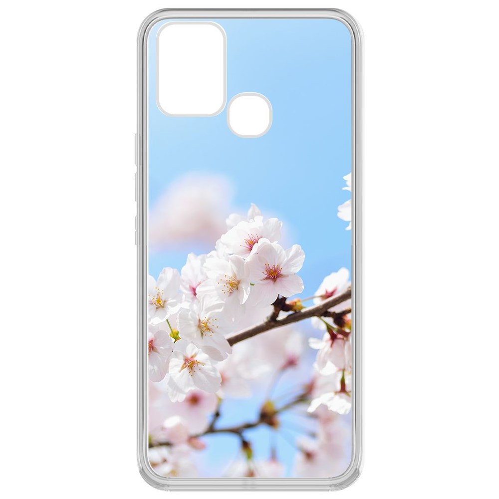 

Чехол-накладка Krutoff Clear Case Цветение для Infinix Hot 10 Lite, Прозрачный