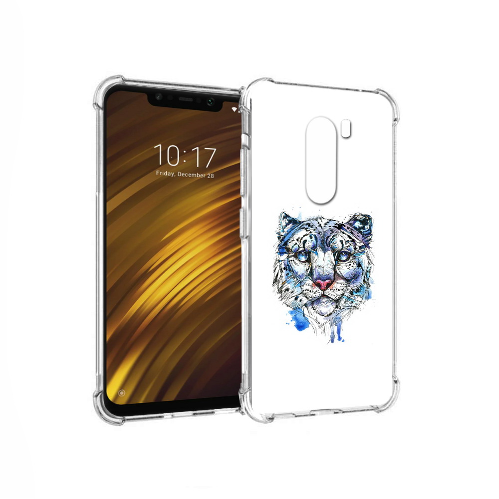 

Чехол MyPads Tocco для Xiaomi Pocophone F1 водяной тигр (PT116503.308.263), Прозрачный, Tocco