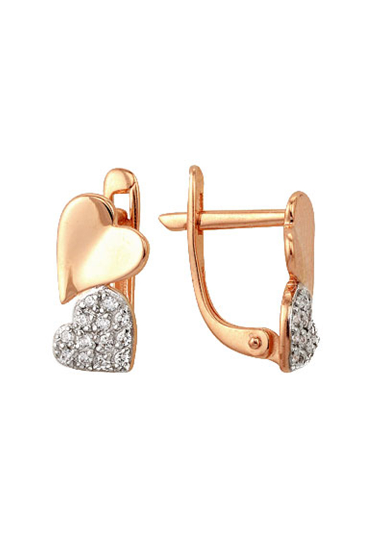

Серьги из желтого золота с фианитом Kari Jewelry СЛ-52400, СЛ-52400