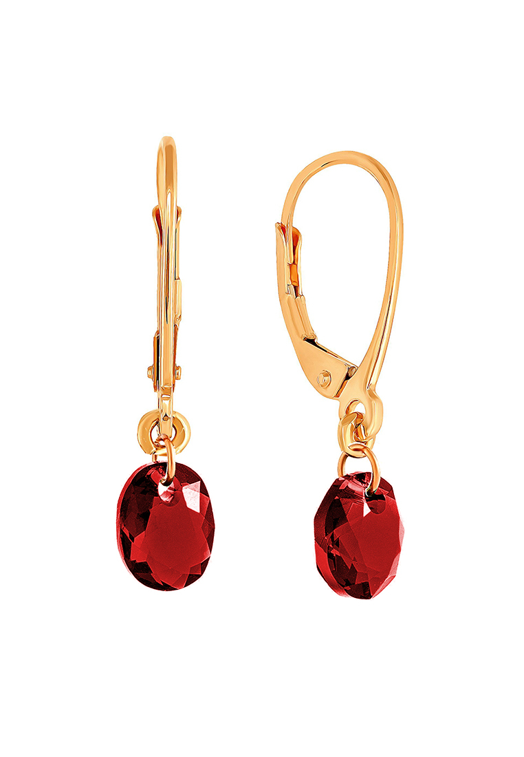 

Серьги из желтого золота с гранатом Kari Jewelry СЛ001Г, СЛ001Г