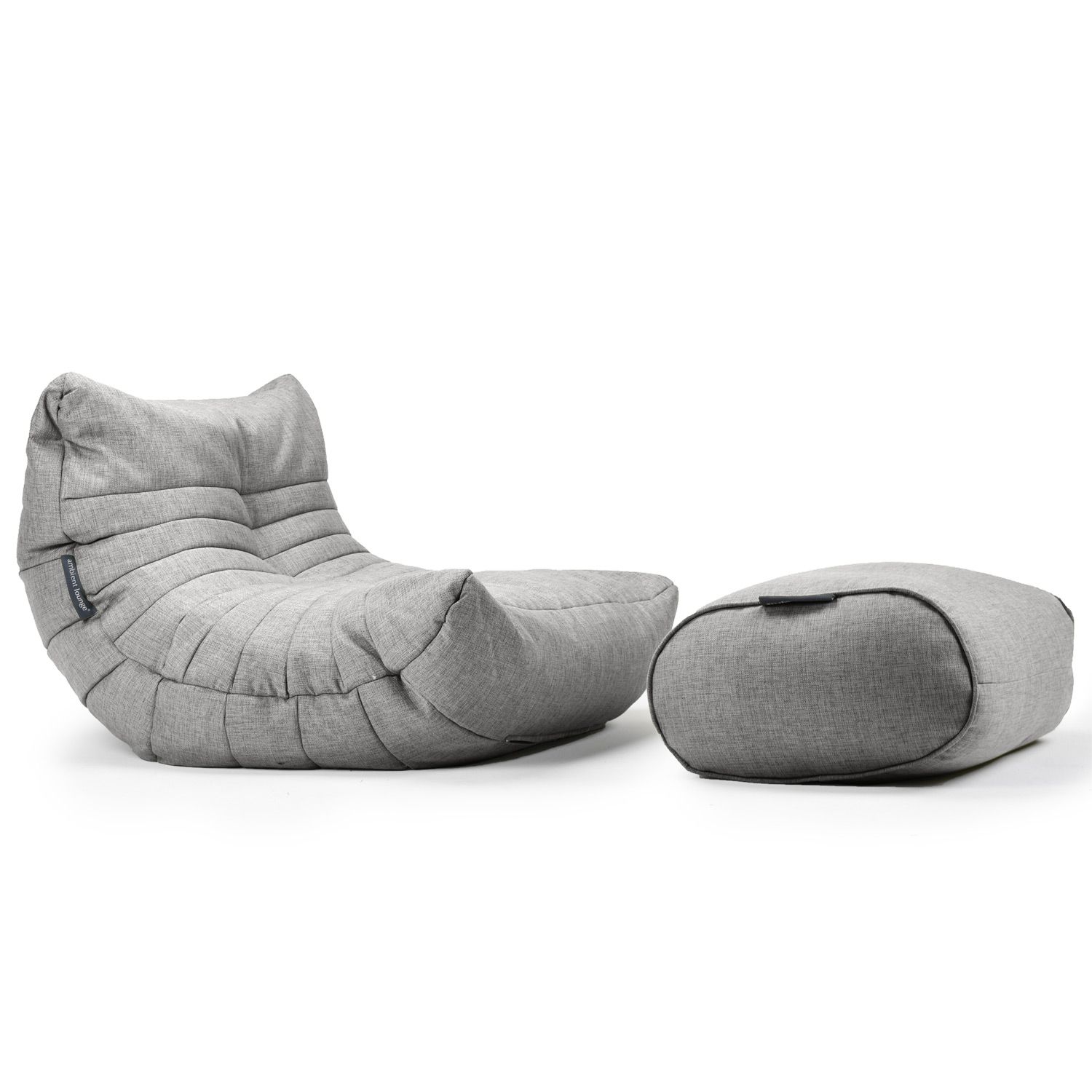 фото Дизайнерское кресло для отдыха с оттоманкой в стиле лофт - acoustic lounge - luscious grey ambient lounge